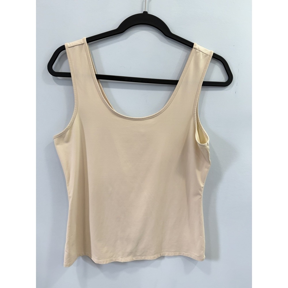 Cabernet Beige Camisole Tank Top Layering Nylon Stretch Minimalist Medium